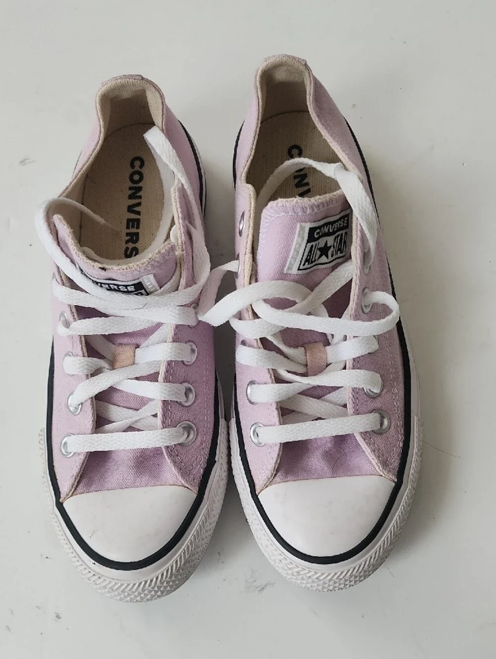 Converse Kids Low Top Sneakers - Light Pink Canvas